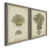Toile avec cadre gris