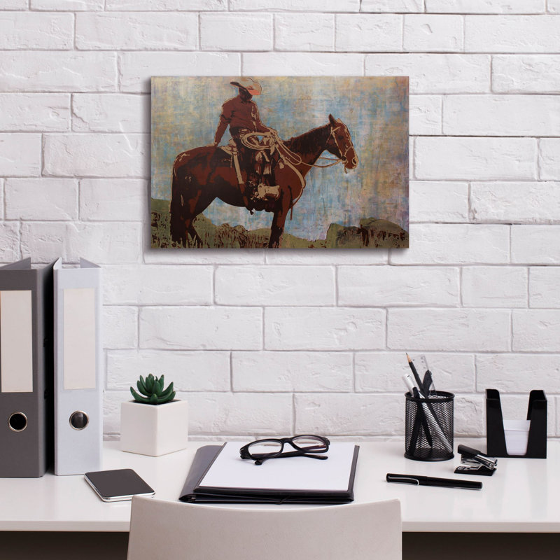 «Union Rustic« Rome »par Maura Allen, art mural sur toile, H 12 po x l 18 po x P 0,75 po