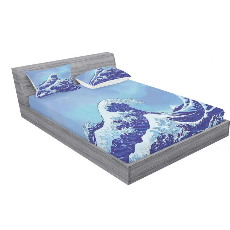 Microfiber Sheet Set, Queen Sheet Set with Fitted Sheet