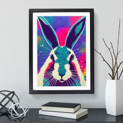 Hare No.1 Abstract 1 Piece Single Picture Frame Painting