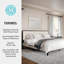 Lit plateforme en bois avec base tapissier Martha Stewart Jett-97967480-97967479