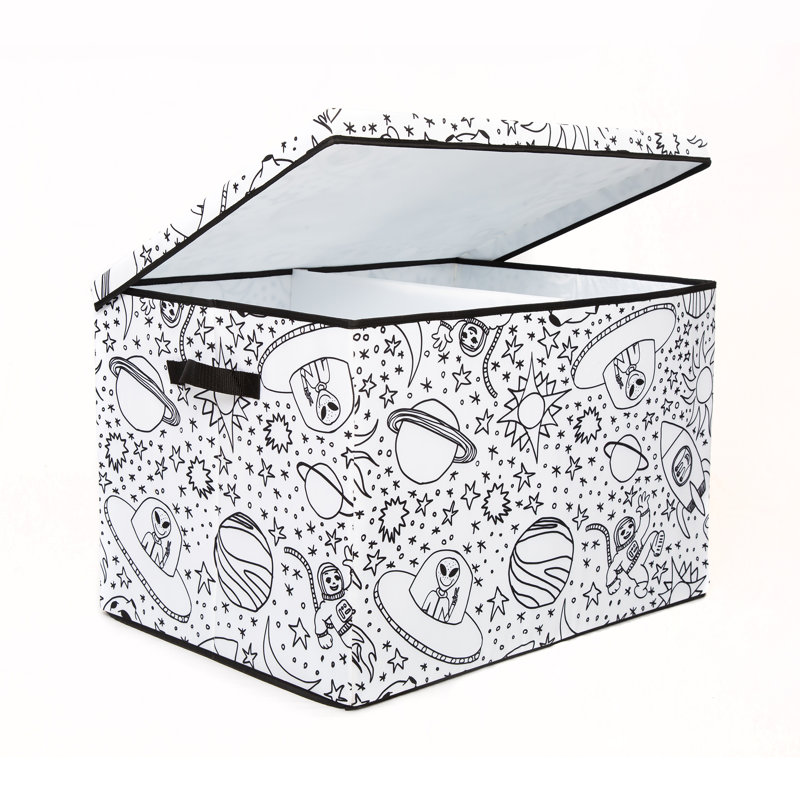 Baum Fabric Decorative Bin, 17.7" H x 24.4" W x 16.1" D