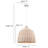 1 Light 16" Wide White Pendant