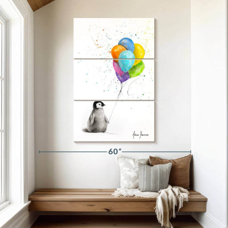 Brampt Positive Penguin, 50" H x 32" W