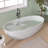61'' X 29'' Freestanding Soaking Solid Surface Bathtub-121671843
