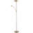 Sleek LED Mother And Child Floor Lamp In Satin Nickel With Memory Dimmer Buttons By-1335980803