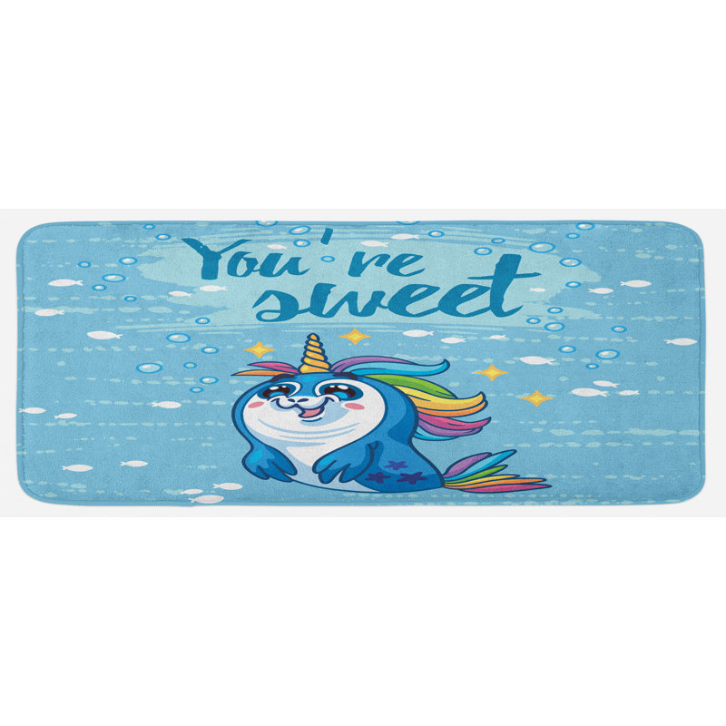 Tapis de cuisine licorne