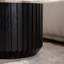 Ensemble de 2 tables basses cannelées noires