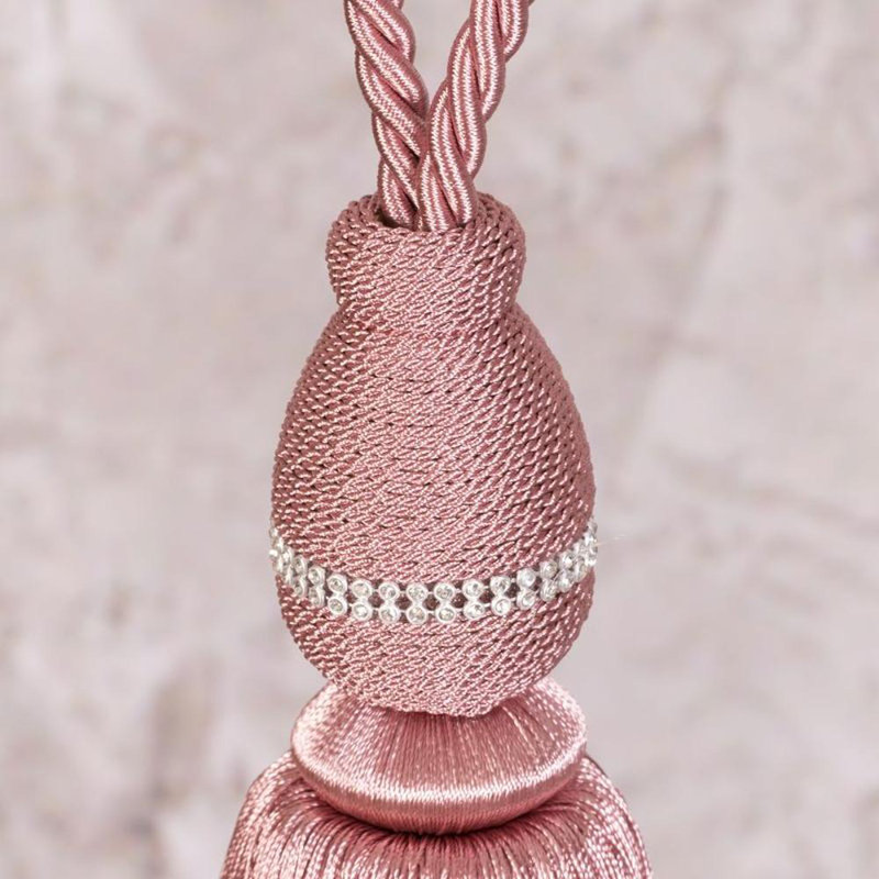 Louane Fabric 10cm Curtain Tieback, Pink