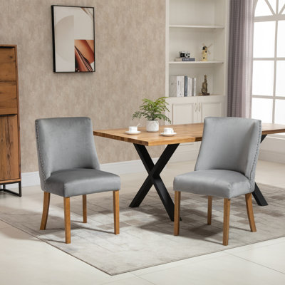 Glassman 20'' H Velvet Upholstered Side Chair