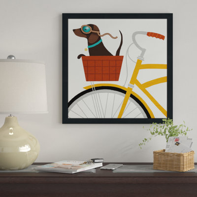 " Beach Bums Dachshund Bicycle I "