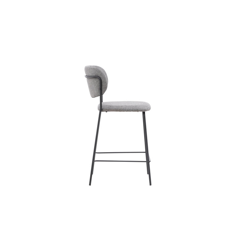 Bromsey Upholstered Counter Stool with Metal Frame