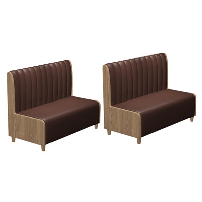 Banc rembourré en similicuir Nordic Modern Leisure
