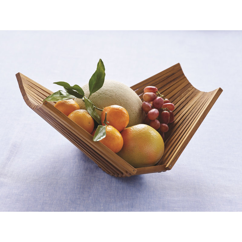 Union Rustic Comte Wood Fruit Bowl, Brown