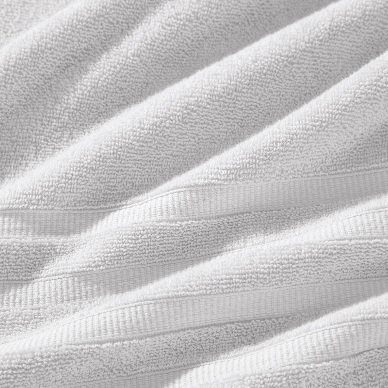 Ensemble de serviettes 6 pièces 100% coton Sömn Quick-Dry - qualité hôtel, économique, absorbant, Blanc