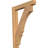 5 1/2"W x 28"D x 40"H Balboa Block Smooth Outlooker, Western Red Cedar-114073884-114073887