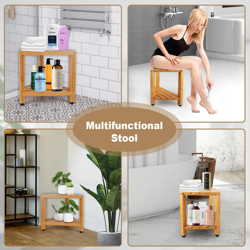 Bamboo Shower Stool