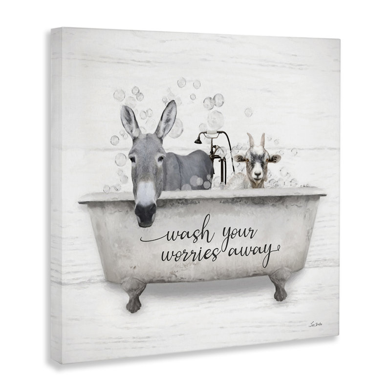 Art mural en toile Wash Worries Away par Lori Deiter, H 24 po x l 24 po