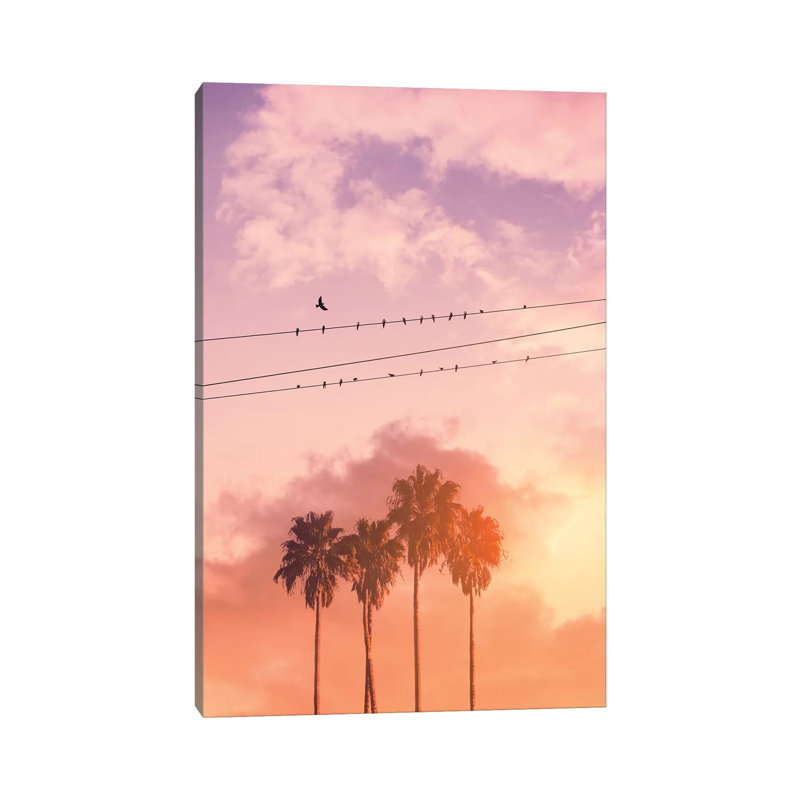 Birds On A Wire by Jonas Loose - Wrapped Canvas Print, 101.6 cm H x 66.04 cm W x 1.91 cm D