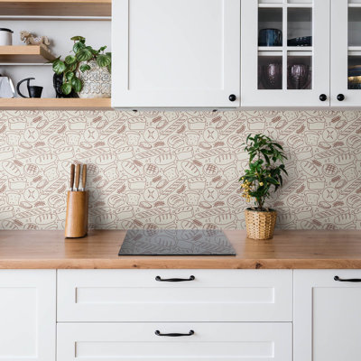 Selvidge 50 x 100 cm PVC Tile in Brown