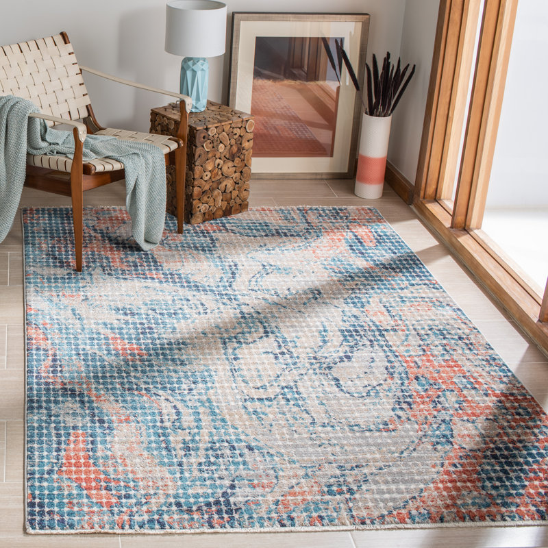 Tapis abstrait Viar Performance, Rectangle 4 pi x 6 pi