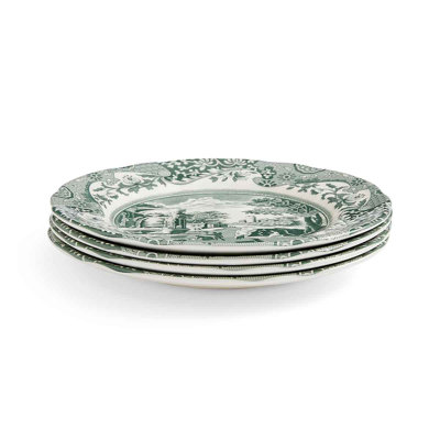 Spode Heritage Green Italian 6.5" Bread & Butter Plates, Set Of 4