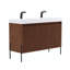 Meuble-lavabo double 48 po avec plateau en résine Raelee-102740874