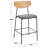Ryker Upholstered Counter Stool with Metal Frame-1079169008