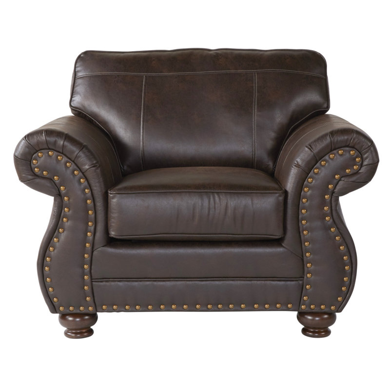 Fauteuil à têtes de clou Leinster, Espresso