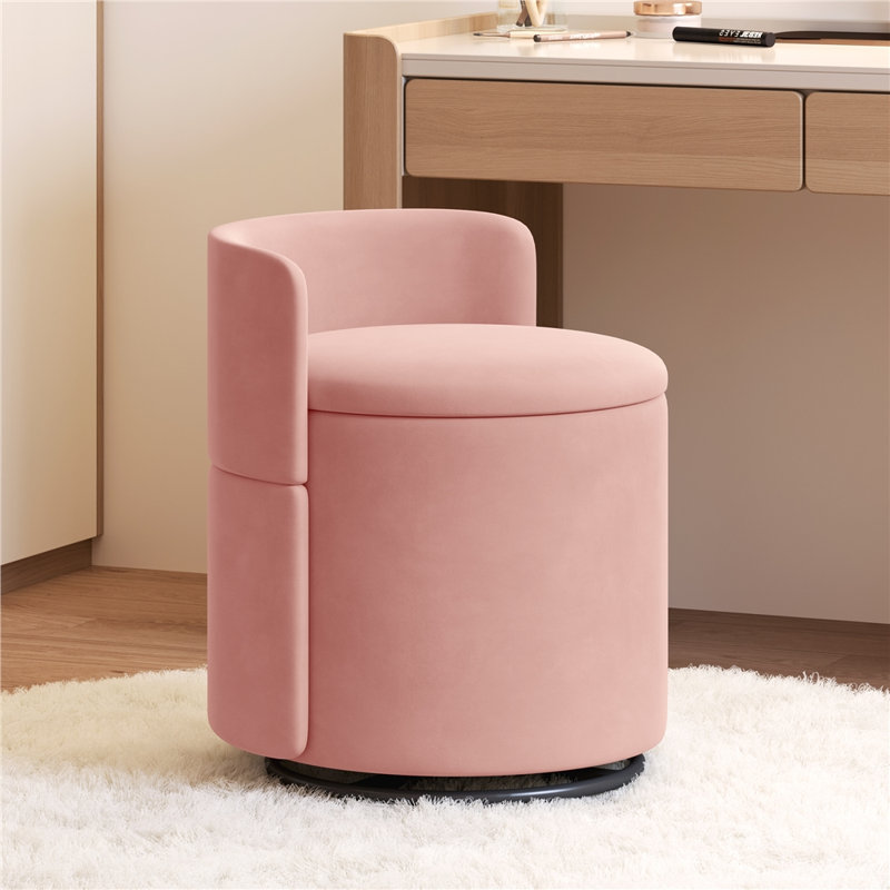 Accent Stool, Pink