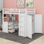 Lit mezzanine avec tiroirs, bureau et garde-robe-904161107