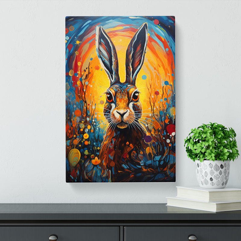 Hare Expressionism No.3 - Print, 50cm H x 35cm W x 3cm D