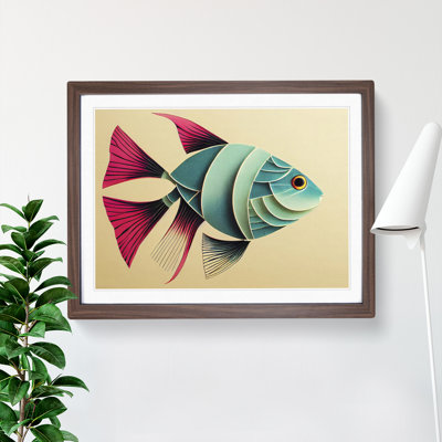 XH1022-1652X Breathtaking Fish 1 Piece Single Picture Frame Wall Art