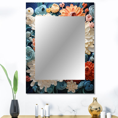 Red and White Coral Underwater Bouquet - Coral Unique Wall Mirror