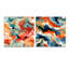 Cordovi - Ensemble de 2 reproductions d'art abstrait en acrylique sur verre-103925098