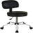 Swivel Upholstered Adjustable Height Counter Stool with Metal Frame