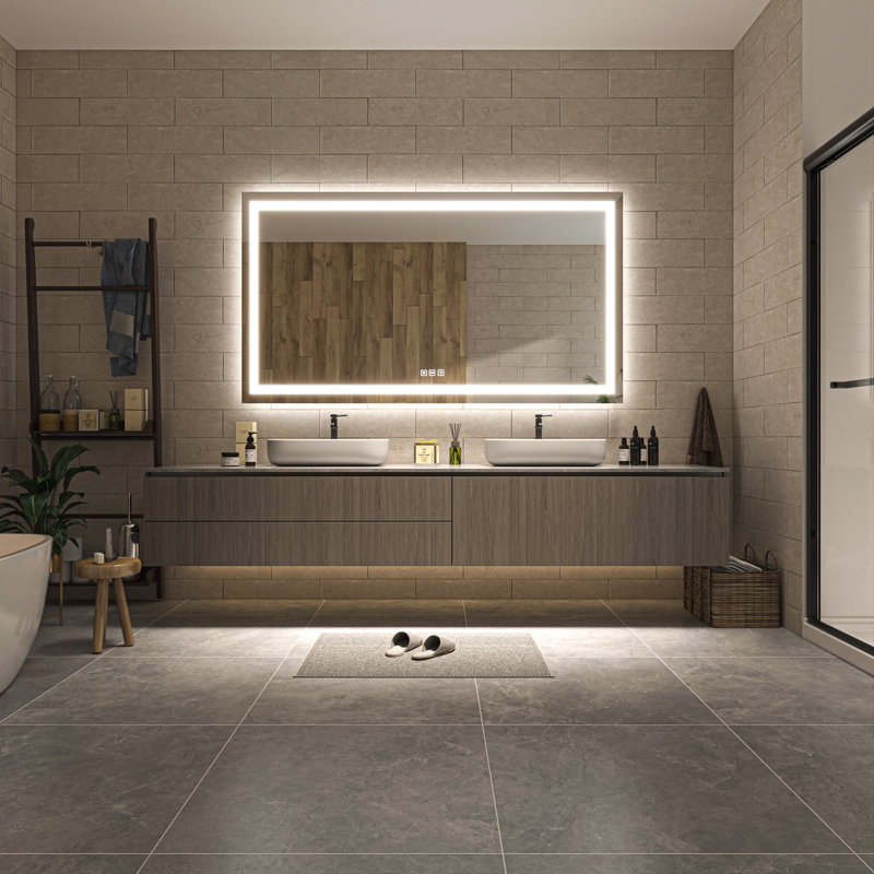 Ulrika Flat LED Mirror, Rectangle, 72" x 40"