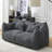Soft Beanbag Chair With High Resilience Foam Core For 2 People-111092567