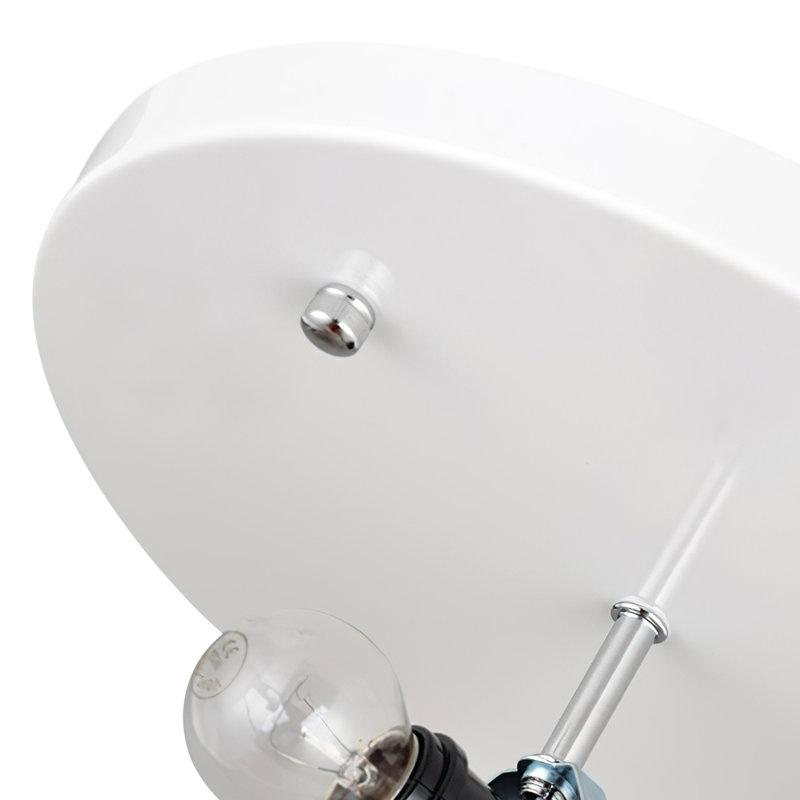Plafonnier semi-encastré en soie Aneve, H 10,63 po x l 23,62 po x P 23,62 po