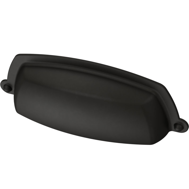 3" Center to Center Cup Pull, Matte Black