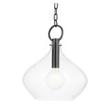 Lina 1 Light Large Pendant - Aged Brass