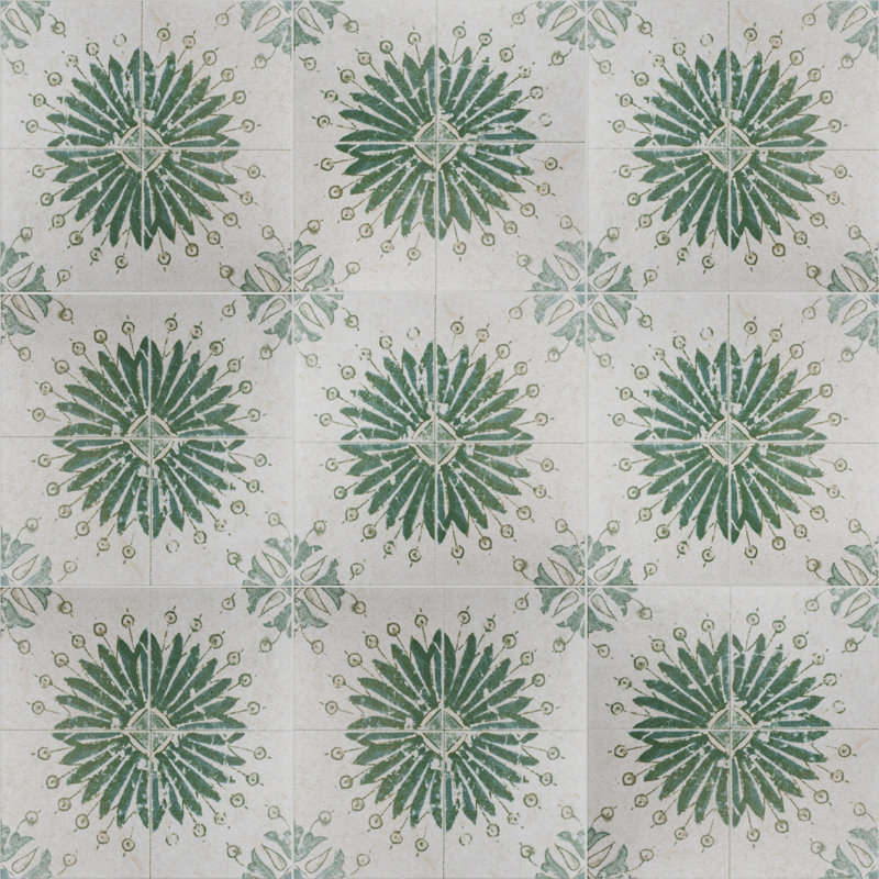 Carreau de céramique à motif mural 12,75 po x 12,75 po Klinker Retro Blanco