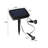 Black Solar Powered Metal Pathway Light