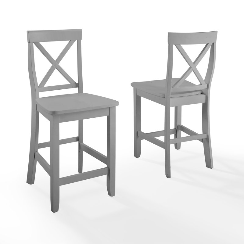 Tabouret de comptoir en bois massif 24 po Diamondback, gris, Tabouret de comptoir (siège d'une hauteur de 24 p