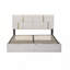 Ensemble de chambre à coucher 2 pièces, lit plateforme tapissier avec système de rangement hydraulique, repose-pieds avec rangement-473468739