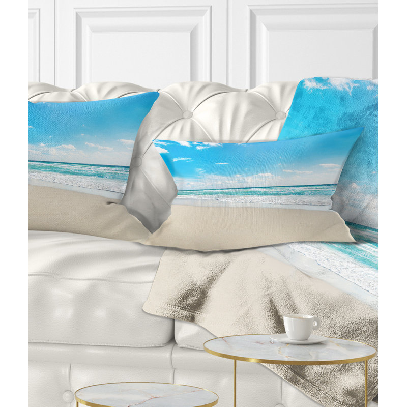 Oreiller écume de plage Seashore, Rectangle, 12 po x 20 po