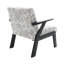 27, fauteuil d'appoint floral l 16 po avec structure en bois d'hévéa
