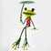 Lepanto Metal Frog with Leaf Umbrella Decorative Statue