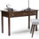 Bureau d'écriture contemporain en bois massif l 47 po Avalon avec 2 tiroirs et plateau à clavier rabattable