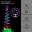 Arbre de Noël 16 lumières à DEL en spirale - Arbre artificiel lumineux avec télécommande et minuterie pour cour, porche et intérieur, 4 pi-1083366556